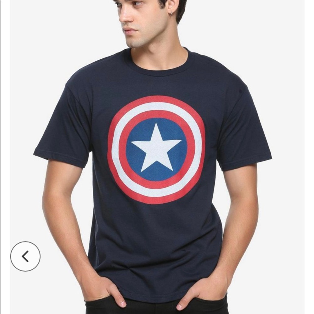 Marvel Captain America T shirt Men’s Large Blue